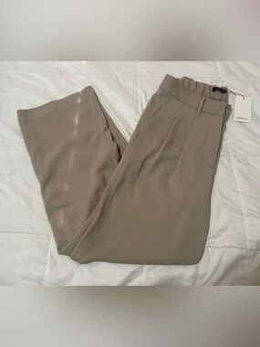 Quince Women's Relaxed Pleated Trousers in Taupe